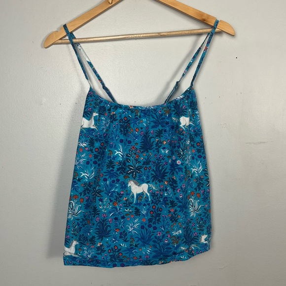Printfresh Blue Unicorn tank top organic cotton size XS - Picture 1 of 6